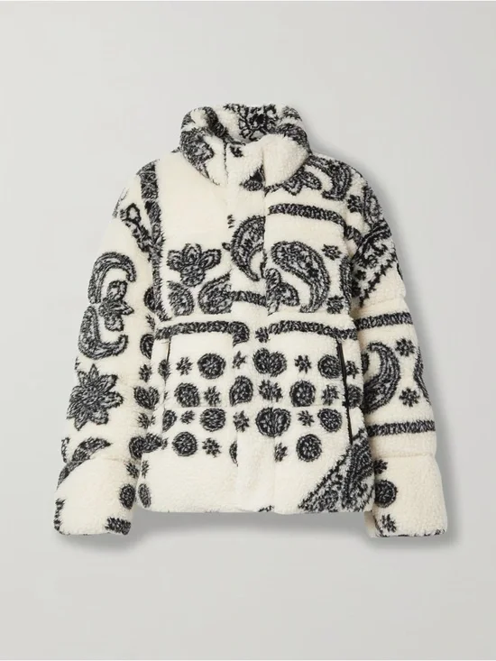 Moncler Palm Angels Baden printed fleece down puffer jacket - Picture 12 of 12